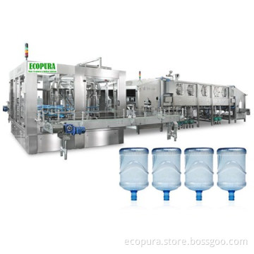 1500bph 5gallon Barrel Filling Line / Water Bottling Plant